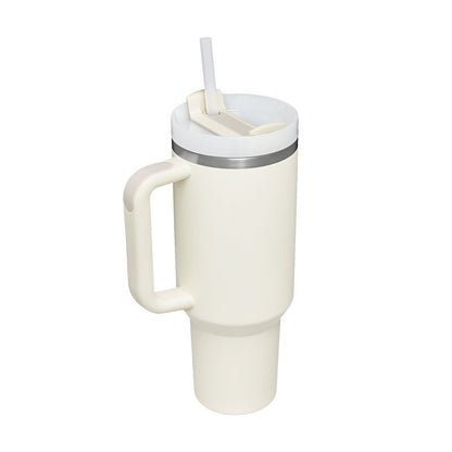 40 Oz Tumbler With Handle Straw.