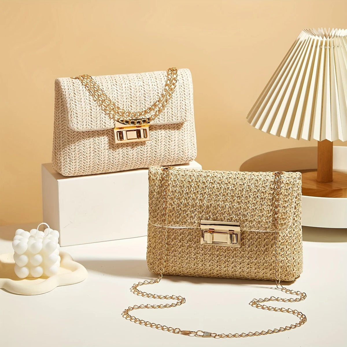 Chic Handwoven Straw Shoulder Bag™