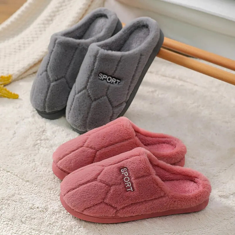 Plush House Slippers Winter Warm Fuzzy