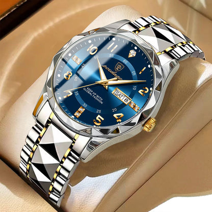 Stainless Steel Men's Luxury Watches Male Clock Sports