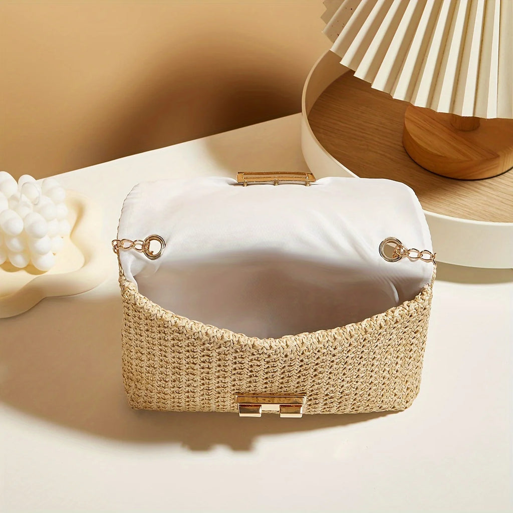 Chic Handwoven Straw Shoulder Bag™