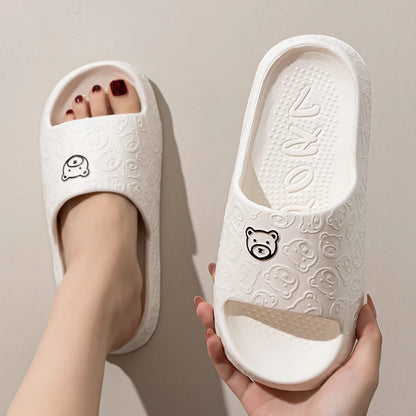 Cute Bear Slippers Anti-slip Comfy for Couple