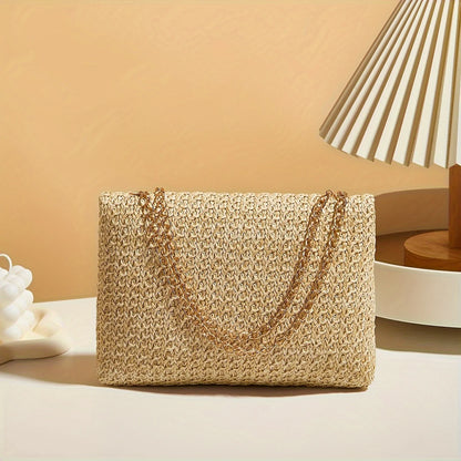 Chic Handwoven Straw Shoulder Bag™