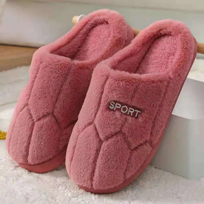 Plush House Slippers Winter Warm Fuzzy