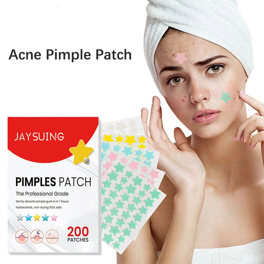 200Pcs Acne Pimple Patch Sticker Waterproof Acne Treatment Pimple Remover Tool Blemish Spot Facial Mask SkinCare Hidden Pimple