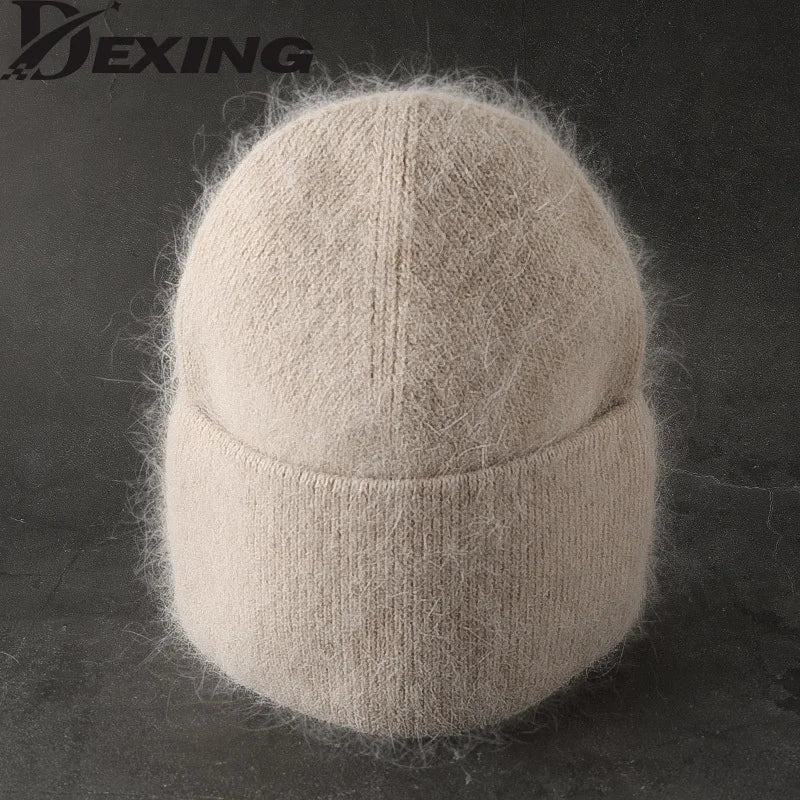 Winter Hat For Womens made from Rabbit Fur.