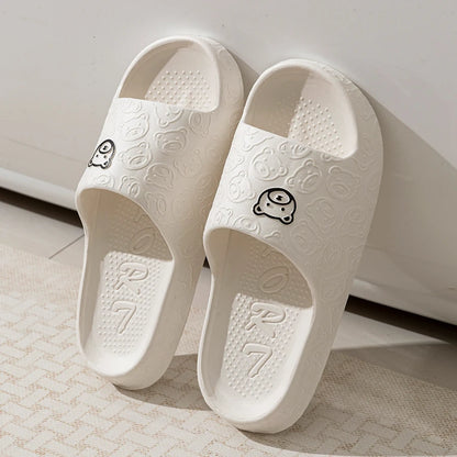 Cute Bear Slippers Anti-slip Comfy for Couple