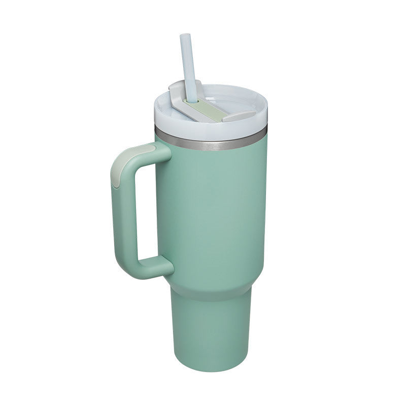 40 Oz Tumbler With Handle Straw.